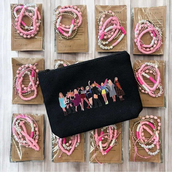 12 packs of Taylor Swift Swiftie Lover Friendship Bracelets and Bag Bundle Set - Picture 1 of 6